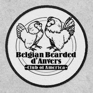 Club Blk&White Logo 3" Patch - white border