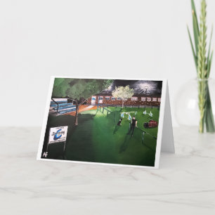 Club Canino Boomerang Painting by Alfred Fox Card