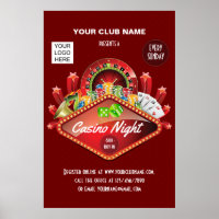 Club Casino Night Party personalized add photo