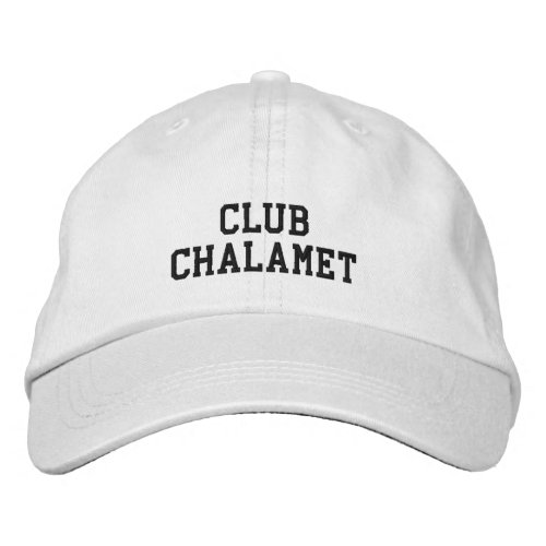  Club Chalamet Embroidered Cap non_logo