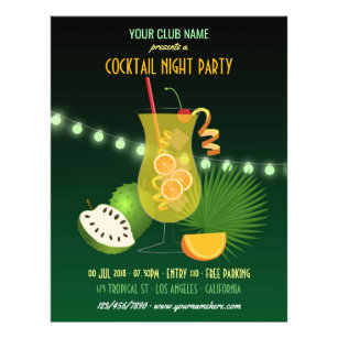 Club/Corporate Cocktail Night Party invitation Flyer