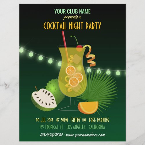 ClubCorporate Cocktail Night Party invitation Flyer