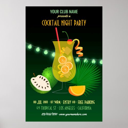 ClubCorporate Cocktail Night Party Poster