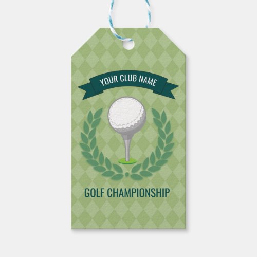 ClubCorporate Golf Tournament add logo gift favor Gift Tags