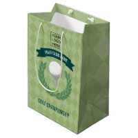 Club/Corporate Golf Tournament add logo gift favor Medium Gift Bag