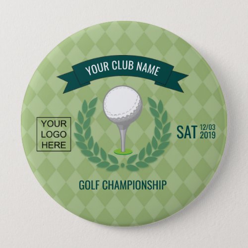 ClubCorporate Golf Tournament add logo Pinback Button