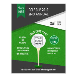 Club/Corporate Golf Tournament add photo Invite Flyer