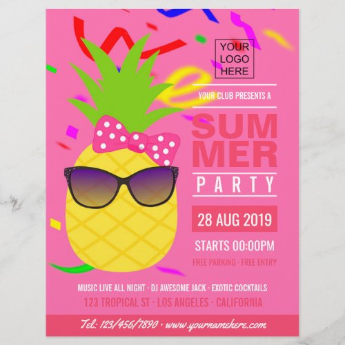 ClubCorporate Summer Party add logo and photo Flyer