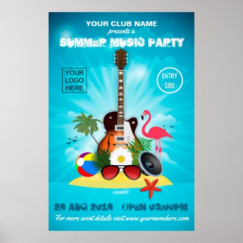 ClubCorporate Summer Party Invitation Advert Poster