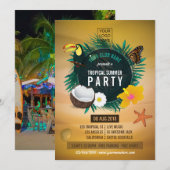 Club/Corporate Tropical Summer add photo and logo (Front/Back)