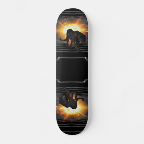 club disco DJ keyboard Black panther Deejay Skateboard Deck