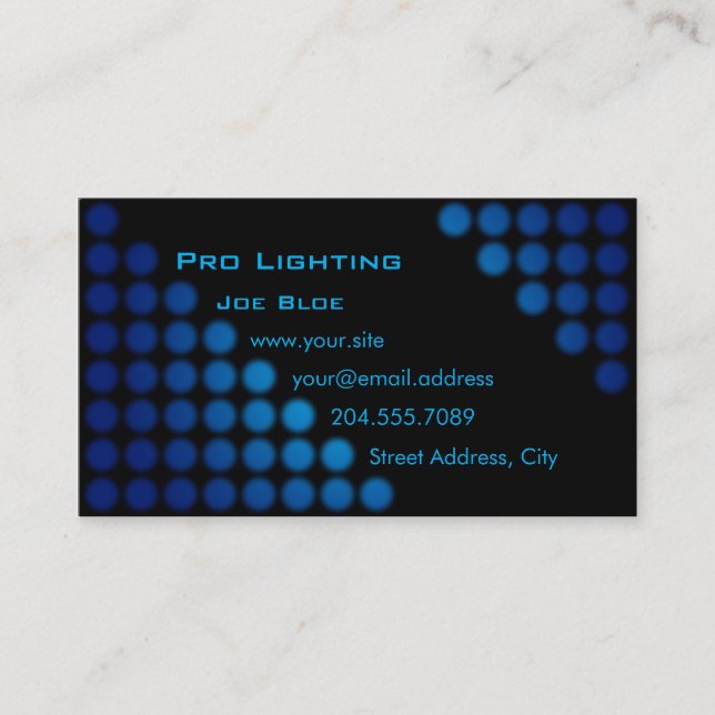 Club DJ / Lighter Business Card (Front)