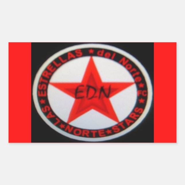 club flag rectangular sticker (Front)