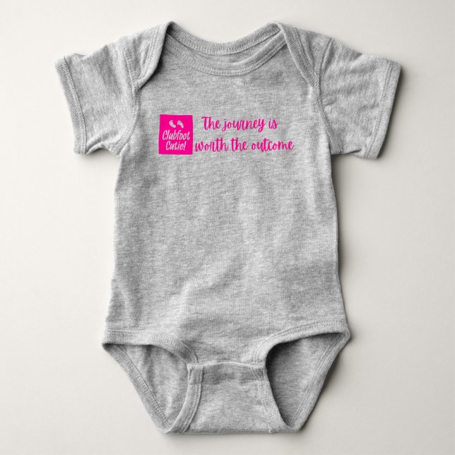 Club foot cutie baby bodysuit  (Front)
