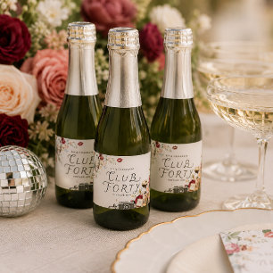 Club Forty Garden Disco Champagne Labels