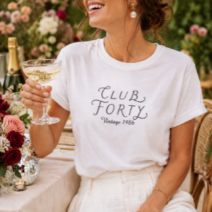 Club Forty Personalized Birthday T-Shirt