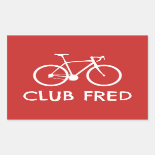 Club Fred Cycling Rectangular Sticker