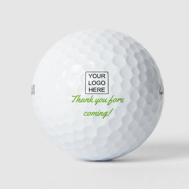 Club Golf Tournament Guest Thank You Favor Balls (Front)