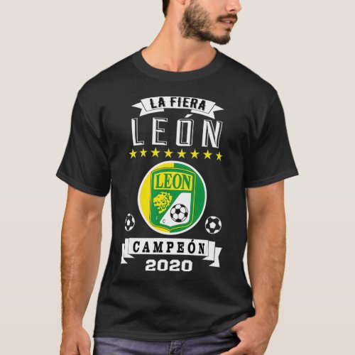 Club Leon Campeon 2020 Futbol Mexicano La Fiera T_Shirt