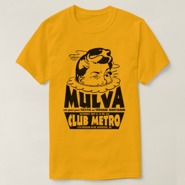 Club Metro T-Shirt (Mulva) (Design Front)