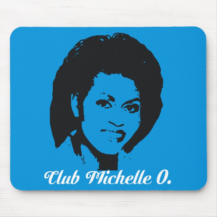 Club Michelle O. Mousepad In Electric Blue