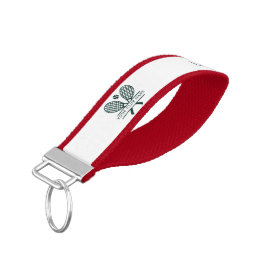 Club Name Tennis Team Green Any Color Custom Wrist Keychain