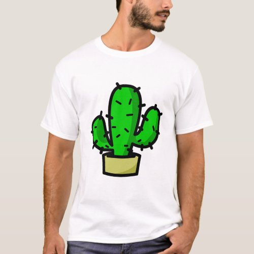 Club Penguin Cactus Pin MEME ANIME CARTOON T_Shirt