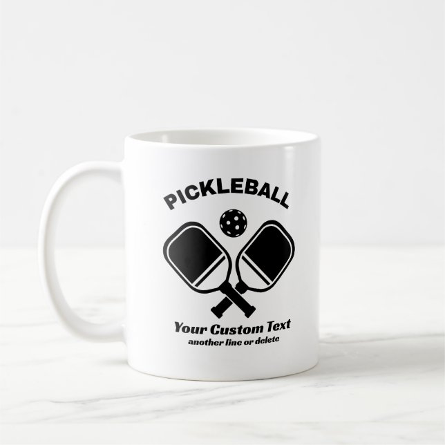 Club Pickleball  Custom Coffee Mug (Left)