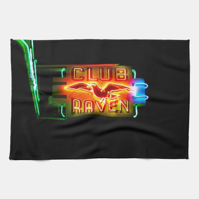 Club Raven Kitchen Towel (Horizontal)