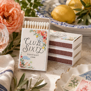 Club Sixty Coastal Garden Matchbox Favors Matchboxes