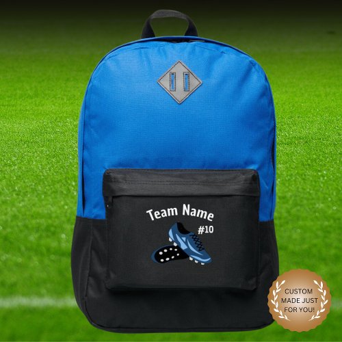 Club Soccer Custom Sports Backpack _ Number