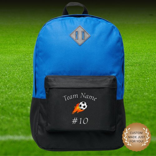 Club Soccer Team Name Custom Sports Backpack