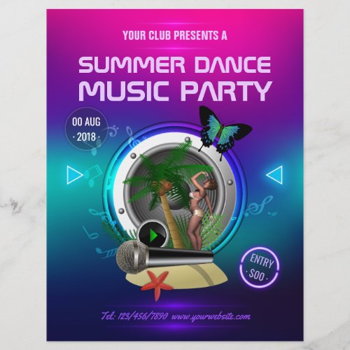 Club Summer Dance Music Party add photo Flyer