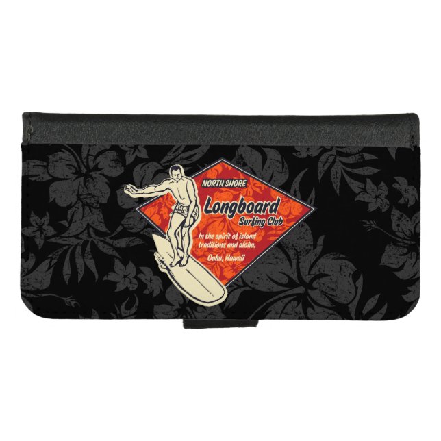 Club Surfing Diamond Hawaiian Logo iPhone Wallet Case (Front (Horizontal))
