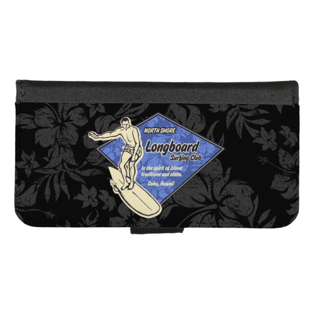 Club Surfing Diamond Hawaiian Logo iPhone Wallet Case (Front (Horizontal))