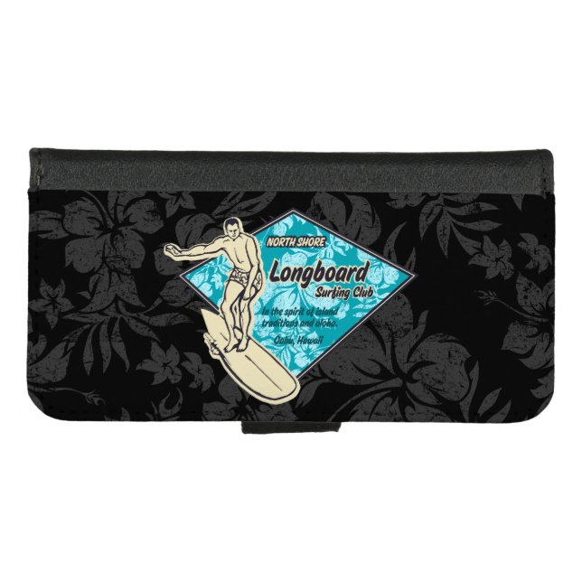 Club Surfing Diamond Hawaiian Logo iPhone Wallet Case (Front (Horizontal))