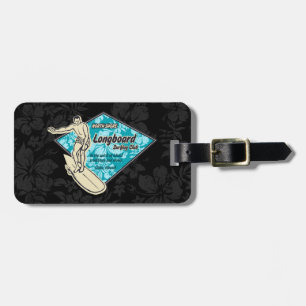 Club Surfing Diamond Hawaiian Luggage Tag