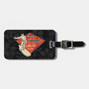 Club Surfing Diamond Hawaiian Tropical Luggage Tag