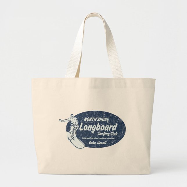 Club Surfing Hawaiian Surf Beach Bag (Front)