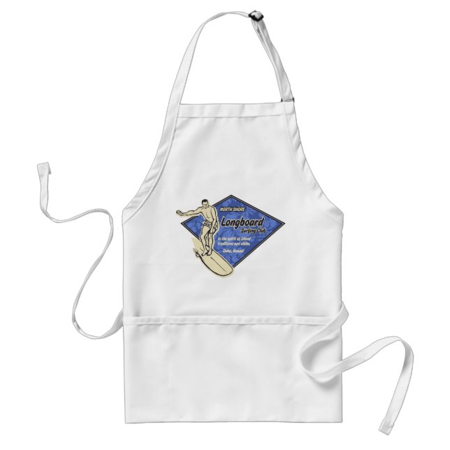 Club Surfing Hibiscus Diamond Chef's Apron (Front)