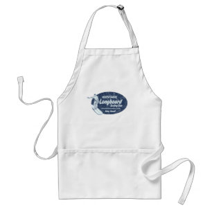 Club Surfing Longboard Logo Adult Apron