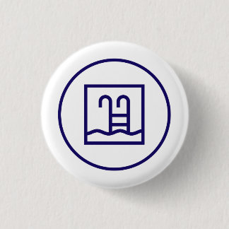 Club Swimming Pool Badge Button