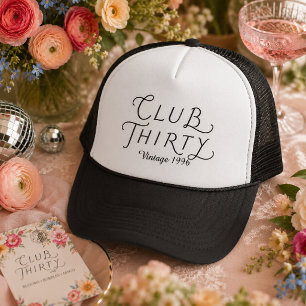 Club Thirty Personalized Birthday Trucker Hat