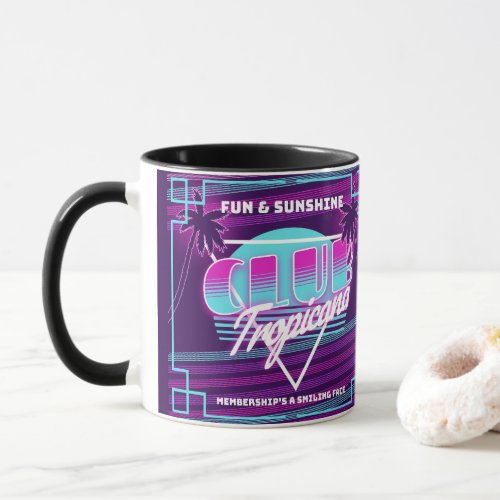 Club Tropicana Neon Sign Mug