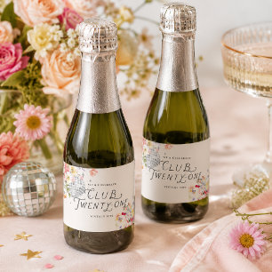 Club Twenty-One Garden Disco Sparkling Wine Label