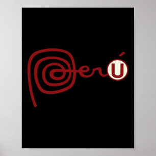 Club Universitario De Deportes Peru Futbol Soccer Poster