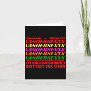 Club Vanderxx Card