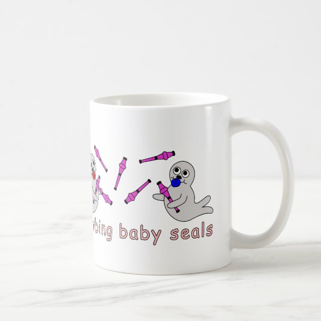 Clubbing Baby Seals Coffee Mug (Right)