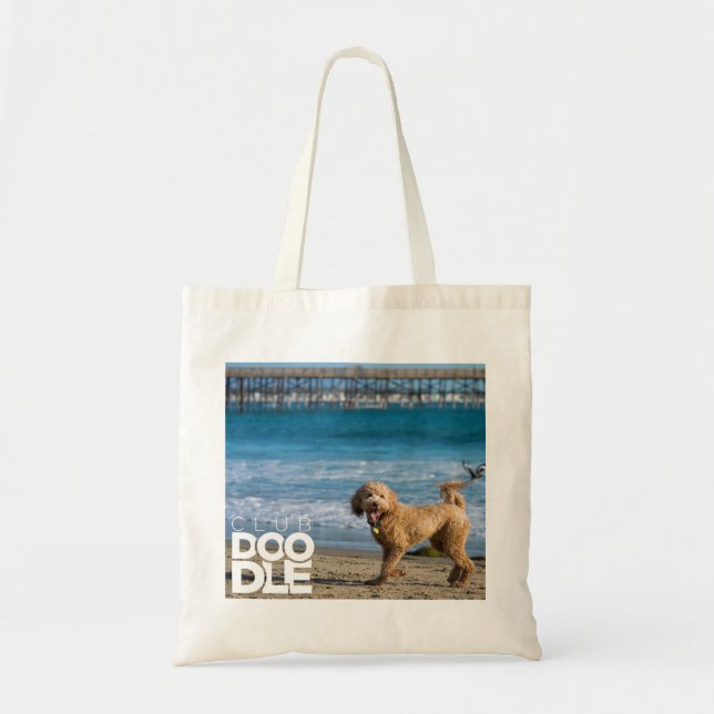 CLUBDOODLE goldendoodle tote bag! (Front)