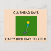 Happy Birthday, Whiskey and Golf Postcard – Stocklist